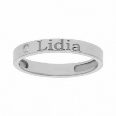 1 ANILLO ORO BLANCO 18K - S1168